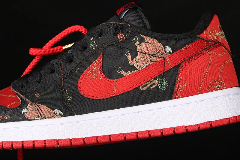 All categories Air Jordan Jordan series basketball shoes Air Jordan 1 Low Air Jordan 1 Low AJ1 Joe 1 Chinese red silk low-top cultural and leisure sports sneakers DD2233-001